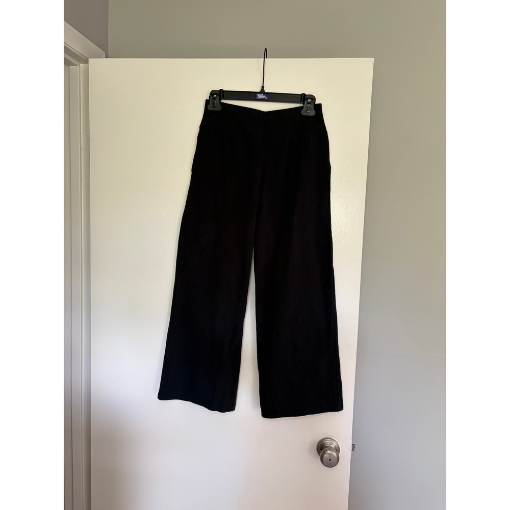 Pact Organic Cotton Wide Leg Pants Small Black Sustainable Loungewear